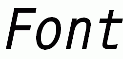   MonoCondensedC Bold Italic